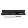 Image de StarTech.com Panneau de gestion de câbles horizontal 2U pour rack de serveur - Guide pour câbles avec couverture - panneau d'agencement de câbles de rack - 2U