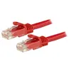 Image de StarTech.com Câble réseau Cat6 Gigabit UTP sans crochet - Cordon Ethernet RJ45 anti-accroc - M/M - cordon de raccordement - 1 m - rouge
