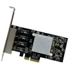 Image de Startech Carte rÃ©seau PCI Express Ã  4 ports Gigabit Ethernet avec chipset Intel I350-AM4 - Adaptateur NIC PCIe GbE - Adaptateur rÃ©seau - PCIe x4 profil bas - 1GbE - 1000Base-T - noir - pour P/N: BNDTB10GI, BNDTB210GSFP, BNDTB310GNDP...