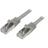 Image de StarTech.com Cable reseau Cat6 blinde SFTP sans crochet - Cordon Ethernet RJ45 anti-accroc - Cable patch M/M - cordon de raccordement - 50 cm - gris