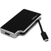 Image de StarTech.com Adaptateur audio / video de voyage - Convertisseur 3 en 1 USB-C vers VGA DVI ou HDMI - Adaptateur USB Type-C - 4K adaptateur vidéo externe
