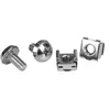 Image de StarTech.com Vis M6 et écrous cages M6 pour rack serveur - Vis M6 12 mm de montage pour armoire - Paquet de 20 - Kit de vis pour rack - argent (pack de 20)