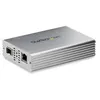 Image de StarTech.com Convertisseur fibre optique vers RJ45 avec fente SFP+ ouverte - 10GBASE-T - Ethernet à fibre 10 Gb (MCM10GSFP) - Convertisseur de média à fibre optique - 10 GigE - 10GBase-LR 10GBase-SR 10GBase-T - RJ-45 / SFP+