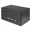 Image de StarTech.com Commutateur KVM DisplayPort 2 Ports pour 3 Moniteurs - 4K 60Hz UHD HDR - KVM de Bureau DP 1.2 avec Hub USB 3.0 2 Ports (5Gbps) et 4 Ports USB 2.0 HID audio - TAA (SV231TDPU34K) - Commutateur écran-clavier-souris/audio - 2 x KVM / audio - de