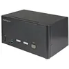 Image de StarTech.com Commutateur KVM DisplayPort 2 Ports pour 3 Moniteurs - 4K 60Hz UHD HDR - KVM de Bureau DP 1.2 avec Hub USB 3.0 2 Ports (5Gbps) et 4 Ports USB 2.0 HID, audio - TAA (SV231TDPU34K) - Commutateur Ã©cran-clavier-souris/audio - 2 x KVM /...