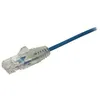 Image de StarTech.com Cable reseau Ethernet RJ45 Cat6 de 3 m - Cordon de brassage mince Cat 6 UTP sans crochet - Fil Gigabit bleu (N6PAT300CMBLS) - Cordon de raccordement - RJ-45 (M) pour RJ-45 (M) - 3 m - CAT 6 - sans crochet - bleu