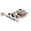 Image de StarTech.com Carte PCIe USB 4 Ports - Carte d'Extension PCI Express USB 10Gbps avec 2 Controlleurs - 2x USB-C & 2x USB-A (USB 3.2/3.1 Gen 2) - Carte PCI-e USB/USB-C - Full Profile (PEXUSB312A2C2V) - Adaptateur USB - PCIe 3.0 x4 - USB-C 3.2 Gen 2 x 2 + USB