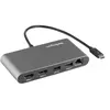 Image de StarTech.com Mini Dock Thunderbolt 3 - Station d'Accueil TB3 à Double Écran - HDMI 4K 60Hz - 2x USB-A (3.2/2.0) & GbE - Câble 28cm - Adaptateur Multiport pour PC Portable - Mac/Windows (TB3DKM2HDL) - Station d'accueil - Thunderbolt 3 - 2 x HDMI - GigE