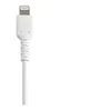 Image de StarTech.com Câble USB-A vers Lightning Blanc Robuste 15cm - Câble de Charge/Synchronisation de Type A vers Lightning en Fibre Aramide - iPad/iPhone 12 - Certifié Apple MFi (RUSBLTMM15CMW) - Câble Lightning - USB mâle pour Lightning mâle - 15 cm -