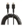 Image de StarTech.com Câble de Charge USB-C de 50m - Adaptateur USB-C vers USB-C Enroulé à Usage Intesif - Câble TB3 en Fibre Aramide Robuste - Cordon USB-C à USB-C M/M - Noir (R2CCC-50C-USB-CABLE) - Câble USB - 24 pin USB-C (M) pour 24 pin USB-C (M) - USB 2