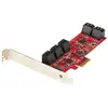 Image de StarTech.com Carte PCI Express SATA 10 ports - ContrÃ´leur PCIe SATA - ASM1166 Non-Raid - Convertisseur PCI Express 2.0 vers SATA - Connecteurs EmpilÃ©s - Carte d'Extension SATA (10P6G-PCIE-SATA-CARD) - ContrÃ´leur de stockage - SATA 6Gb/s - profil...