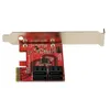 Image de StarTech.com Carte PCI Express SATA 4 ports - Contrôleur PCIe SATA - ASM1166 Non-Raid - Convertisseur PCI Express 3.0 vers SATA - Connecteurs Empilés - Carte d'Extension SATA (4P6G-PCIE-SATA-CARD) - Contrôleur de stockage - SATA 6Gb/s - profil bas - P