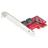 Image de StarTech.com Carte PCI Express SATA 2 ports - ContrÃ´leur PCIe SATA - 6Gbps - ASM1166 Non-RAID - Carte PCI Express 3.0 vers SATA - Connecteurs SATA EmpilÃ©s - Carte d'Extension...