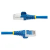 Image de StarTech.com Câble Ethernet CAT6a 50cm - LSZH, 10 GbE 100W PoE S/FTP - Cordon de raccordement - RJ-45 (M) pour RJ-45 (M) - 50 cm - S/FTP - CAT 6a - IEEE 802.3bt - sans halogène, moulé, sans crochet, bloqué - bleu