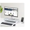Image de StarTech.com Support pour Moniteur Ergonomique, Jusqu'à 15kg, Hauteur 9cm - Support pour moniteur - bureau - blanc et argent - Conformité TAA