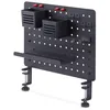 Image de Startech.Com Panneau PerforÃ© Ã Pinces Avec Accessoires, 42 X 32cm, Panneau PerforÃ© En Acier, Organisateur De Rangement De Bureau, Panneau PerforÃ© Ã Fixer Sur Un Bureau, Noir