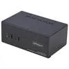Image de StarTech.com 2-Port Dual-Monitor DisplayPort en HDMI KVM Switch, 4K 60Hz - Commutateur écran-clavier-souris/audio/USB - 2 x KVM / audio / USB - 1 utilisateur local - de bureau - Conformité TAA