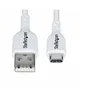 Image de StarTech.com 2m (6.6ft) White USB-A to USB-C Charging Cable/Cord, M/M - Câble USB - USB (M) pour 24 pin USB-C (M) - USB 2.0 - 3 A - 2 m - sans halogène, passif, charge et synchronisation, USB Fast Charge (15W) - blanc