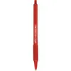 Image de Bic - stylo à bille rétractable Soft Feel Clic grip, rouge