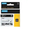 Image de DYMO Rhino Coloured Vinyl - Vinyle - adhésif permanent - blanc sur noir - Rouleau (2,54 cm x 5,5 m) 1 cassette(s) ruban - pour Rhino 4200, 6000, 6000 Hard Case Kit; RhinoPRO 6500 Professional Labeling Bundle