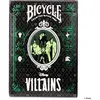 Image de Jeu d’ambiance Bicycle Disney Villains Vert et Violet