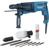 Image de Makita Perfo-burineur MAKITA SDS-Plus - 800W 26 mm coffret alu kit d'accessoires - HR2630TX4