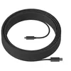 Image de Logitech Strong - Câble USB - USB type A (M) pour 24 pin USB-C (M) - USB 3.2 - 45 m - plenum, Active Optical Cable (AOC) - pour Tap pour les équipes Microsoft Large, Petites salles