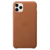 Image de Coque en cuir pour iPhone 11 Pro Max Havane