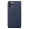 Image de Coque en cuir pour iPhone 11 Pro Max Bleu nuit