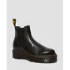 Image de Dr Martens Chelsea Boots Plateformes 2976 En Cuir - Black Polished Smooth - 38