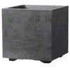 Image de Deroma Pot De Fleurs Cube Millennium R - 25 X H25 Cm - Anthracite - A RÃ©serve D'eau