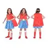 Image de Déguisement Wonder Woman Classique Enfant 4/6 Ans Rouge 9906082 Amscan 4/6 ANS - 9906082 AMSCAN