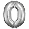 Image de ballon aluminium chiffre 0 88cm argent - 9906285 AMSCAN