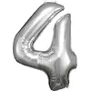 Image de ballon aluminium chiffre 4 88cm argent - 9906289 AMSCAN