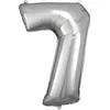 Image de ballon aluminium chiffre 7 88cm argent - 9906292 AMSCAN
