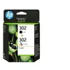 Image de HP 302 - Pack de 2 - noir, couleur (cyan, magenta, jaune) - original - cartouche d'encre - pour Deskjet 11XX, 21XX, 36XX; Envy 451X, 452X; Officejet 38XX, 46XX, 52XX