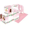 Image de 8 cartons dinvitation enveloppes poney fleurs - 9909886 AMSCAN