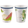 Image de Amscan Lot De 8 Gobelets Jetables Happy Dinosaur 250 Ml - Blanc