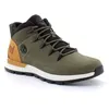 Image de Timberland - Basket Mi-Haute Ã Lacets Pour Homme En Vert Sprint Trekker - Kaki - 43