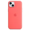 Image de Apple Coque en silicone avec MagSafe pour iPhone 15 Plus Goyave
