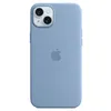 Image de Apple Coque en silicone avec MagSafe pour iPhone 15 Plus Bleu d'hiver