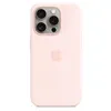Image de Apple Coque en silicone avec MagSafe pour iPhone 15 Pro Rose pâle