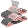 Image de Cintre en plastique gain de place, Rose ++ Gris FoncÃ©