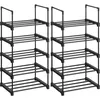 Image de 2 Étagère 5 Niveaux Noir