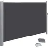 Image de Songmics Paravent extérieur 200 x 300 cm (H x L), Store latéral Brise-vue Paravent retractable - Gris Anthracite