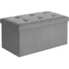 Image de Banc de Rangement 80L, Gris Clair