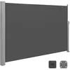 Image de Songmics Store Latéral Avec Caisson En Acier, Antirouille, Rétractable, 160 X 450 Cm, Brise-Vue, Protection Solaire, Opaque, Brise-Vent, Gris Anthracite