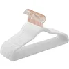 Image de Cintres en velours antiglisse, Blanc + Rose Gold