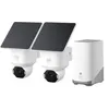 Image de Eufy SoloCam E42 - Caméra de surveillance réseau - panoramique / inclinaison - tourelle - extérieur - résistant aux intempéries - couleur (Jour et nuit) - 8 MP - 3840 x 2160 - 4K - motorisé - audio - sans fil - Wi-Fi - avec HomeBase S380 and Solar P