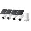 Image de Eufy SoloCam E42 - Caméra de surveillance réseau - panoramique / inclinaison - tourelle - extérieur - résistant aux intempéries - couleur (Jour et nuit) - 8 MP - 3840 x 2160 - 4K - motorisé - audio - sans fil - Wi-Fi - avec HomeBase S380 and Solar P